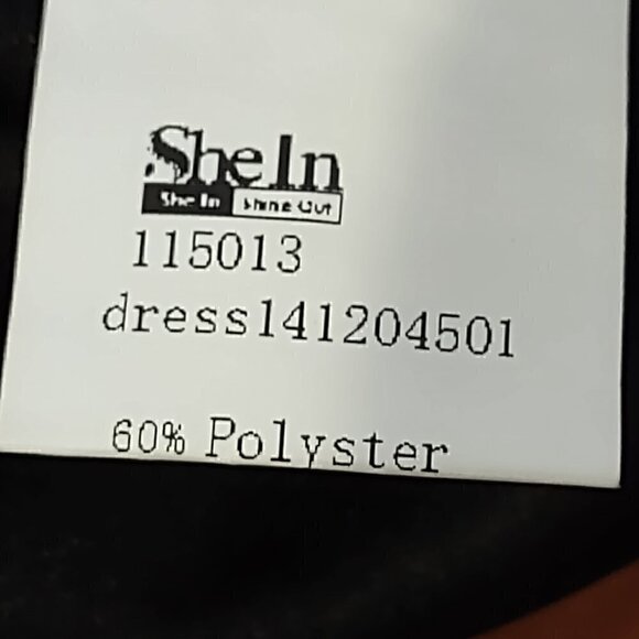 SHEIN Black (Burgundy/Maroon Shimmer) Sequin Dress - Picture 10 of 10